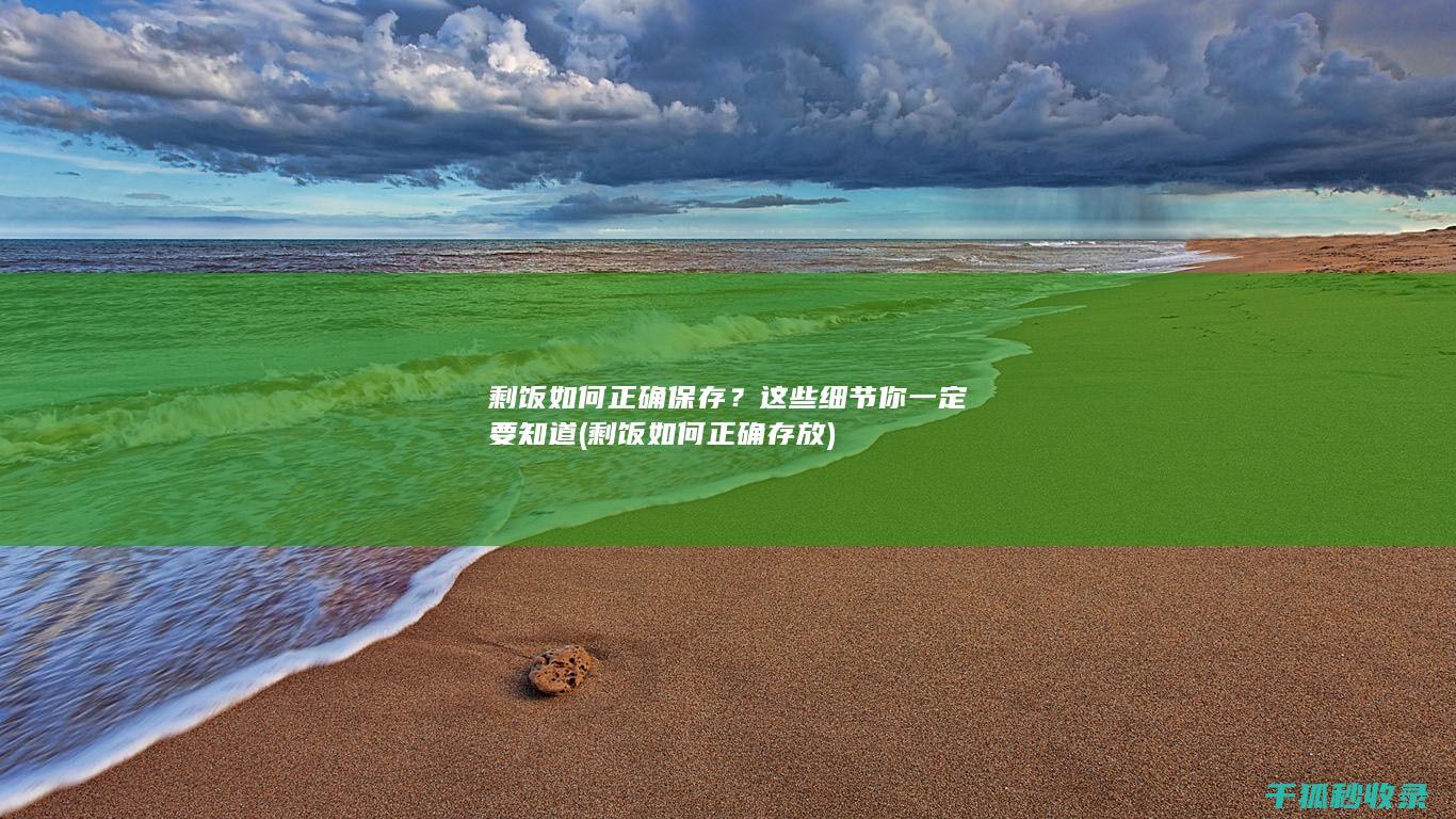 剩饭如何正确保存？这些细节你一定要知道 (剩饭如何正确存放)