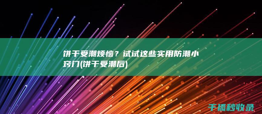 饼干受潮烦恼？试试这些实用防潮小窍门 (饼干受潮后)