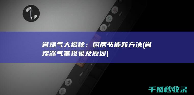 省煤器气塞现象及原因