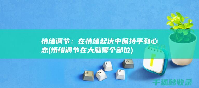 情绪调节：在情绪起伏中保持平和心态 (情绪调节在大脑哪个部位)